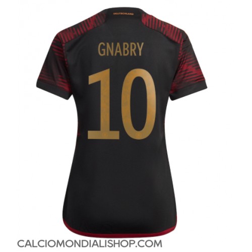 Maglie da calcio Germania Serge Gnabry #10 Seconda Maglia Femminile Mondiali 2022 Manica Corta